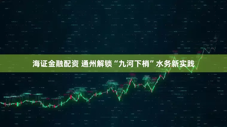 海证金融配资 通州解锁“九河下梢”水务新实践